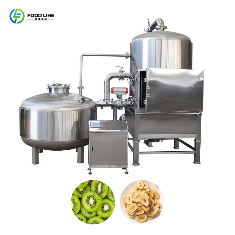Crispy Texture Oil Circulation Filtration Factory Vacuum Frying Machine