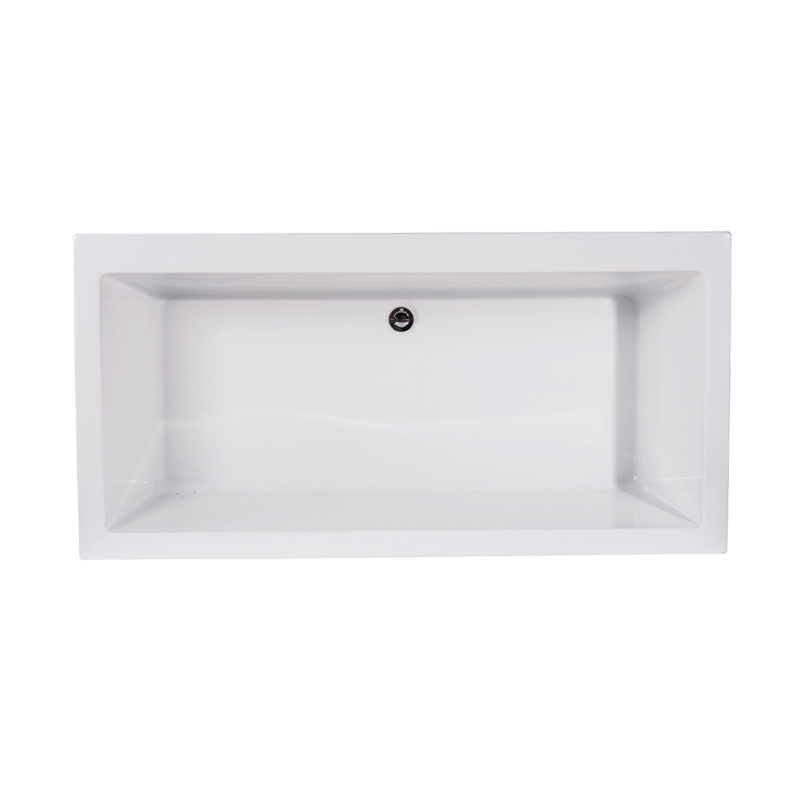 Rectangular White Acrylic Bathtub, Free Standing Acrylic Bath Tub with Cupc Certificate