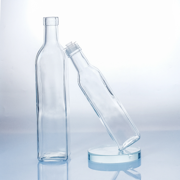 Factory Directly Marasca Bottle 250ml 500ml 750ml 1000ml Cooking Oil Glass Bottle with Lids