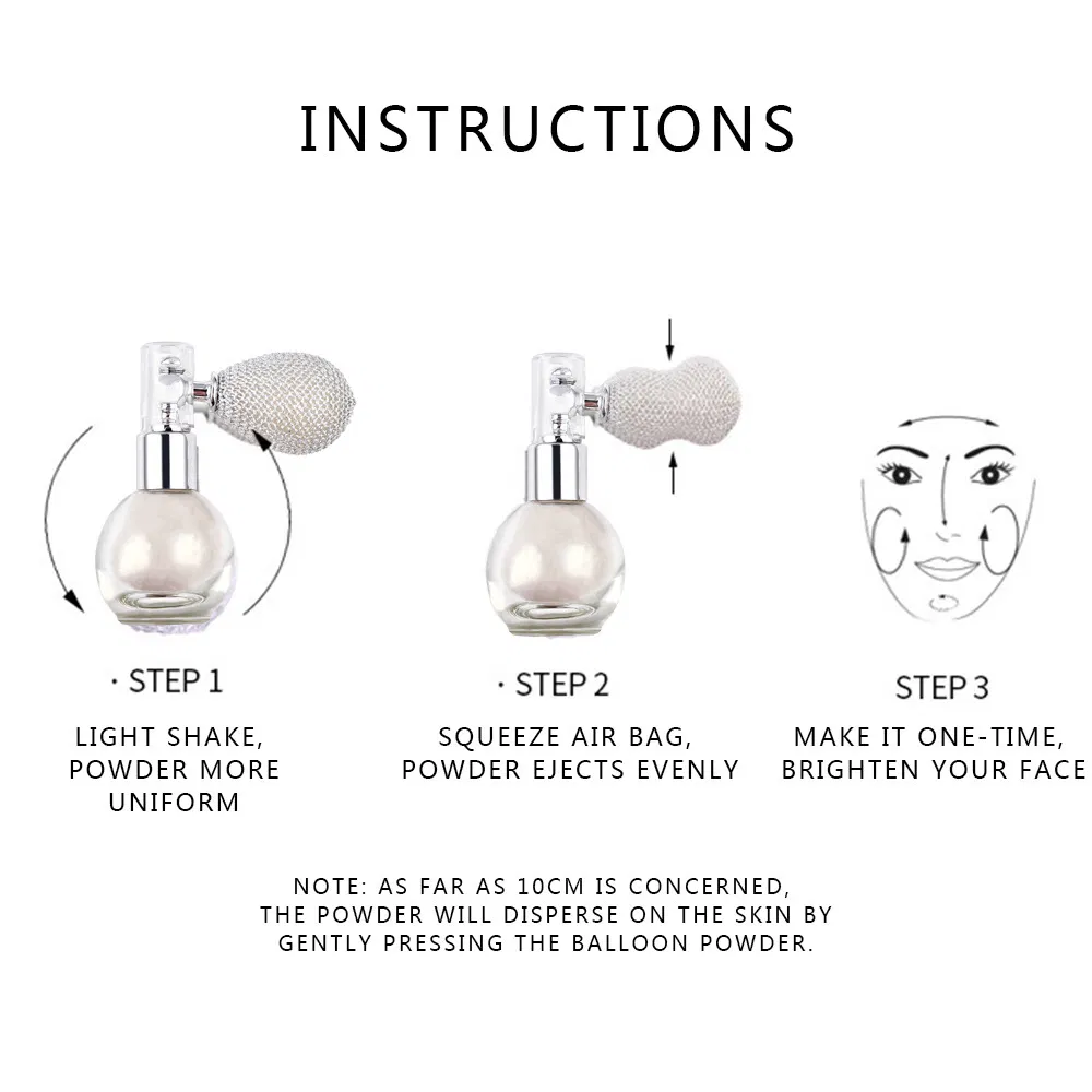 Seline Girl 3G Bronzer Highlighting Spray Powder Body Glitter