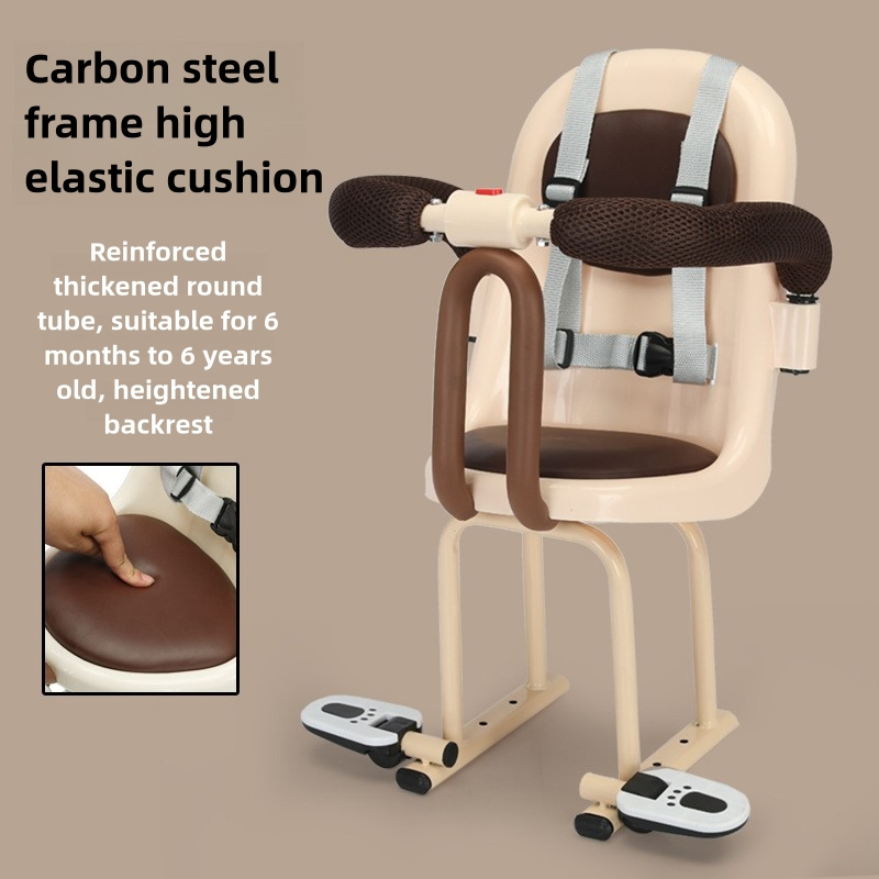 Scooter Electric Car Seat for Child Baby Electric Car Electric Bicycle Baby Front Motorcycle Seat