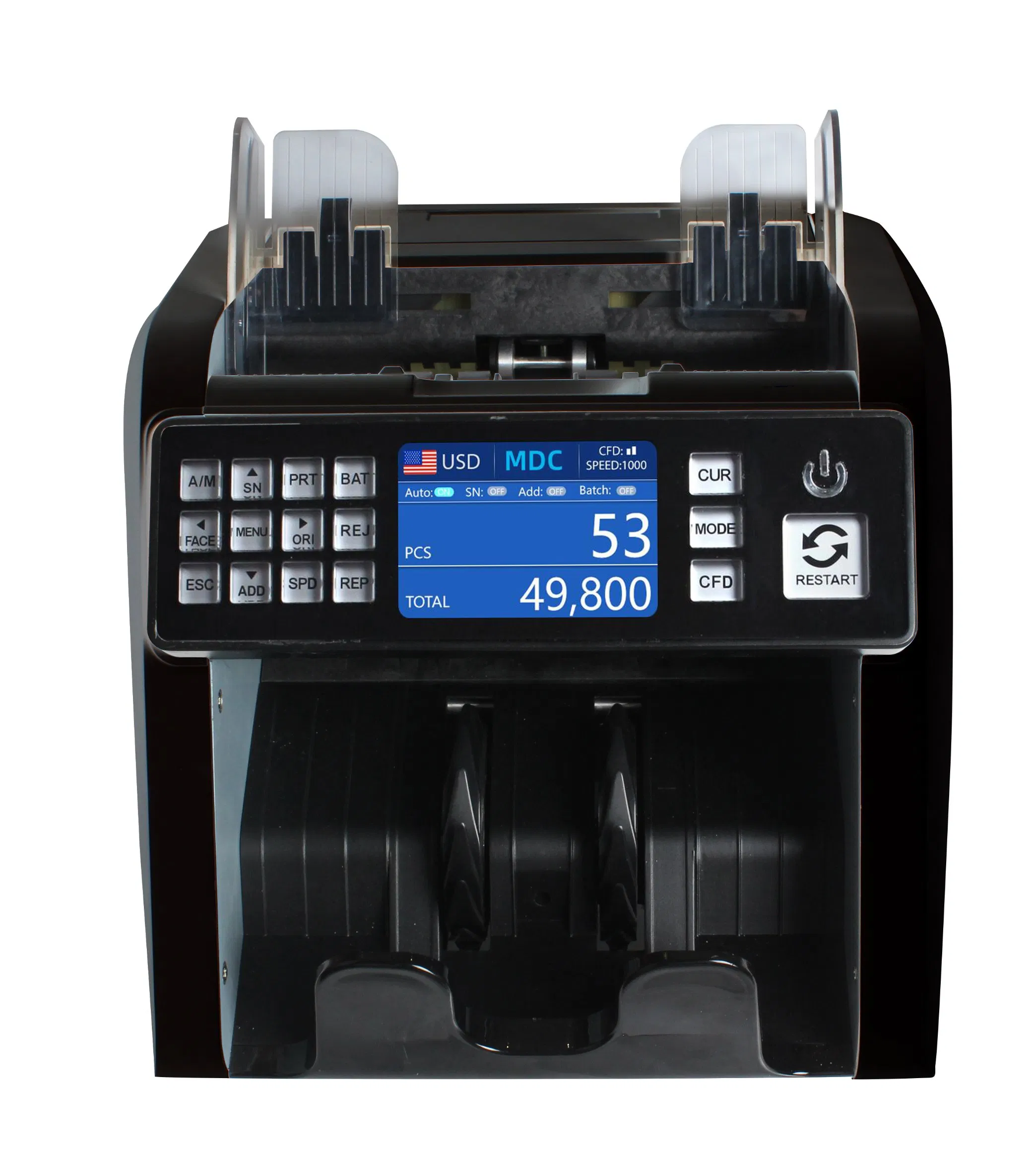 Al-930 Accurate Value Counting and Denomination Sorting Machine Bill Counter Cash Counter