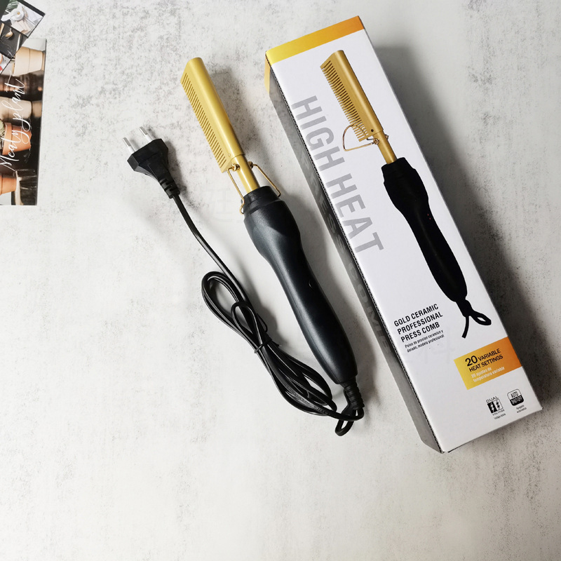 Dry and Wet Dual-Purpose Copper Comb Straight Hair Roll Rod Household Roll