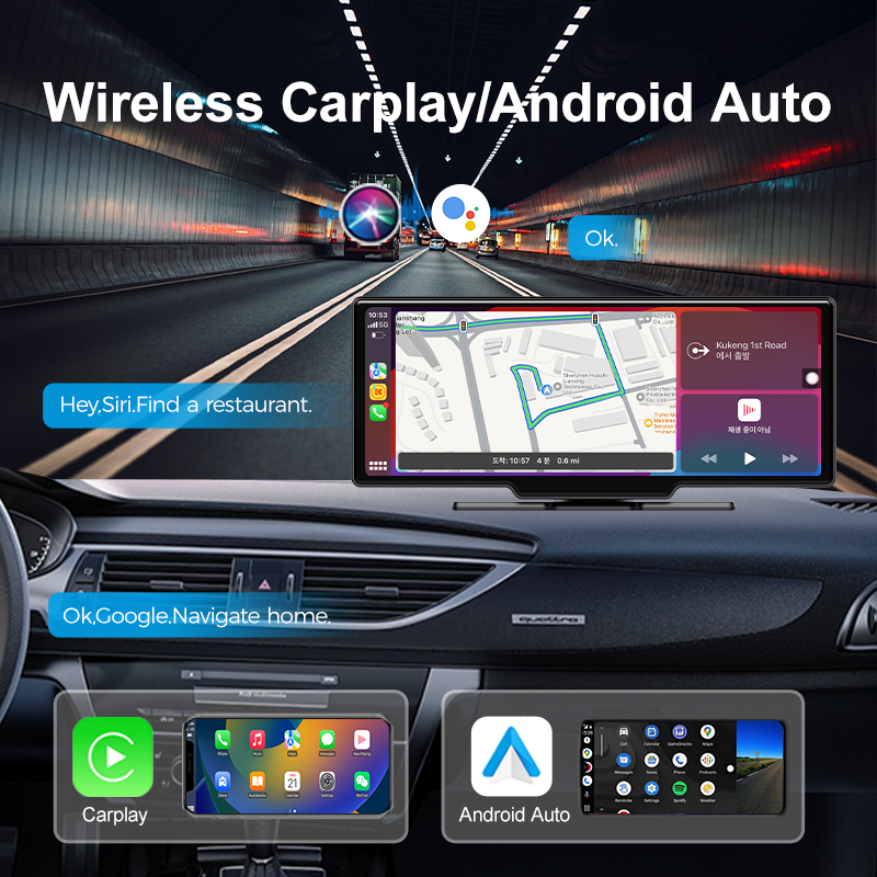 Автомобильный экран портативный 10.26 дюймов CarPlay Android