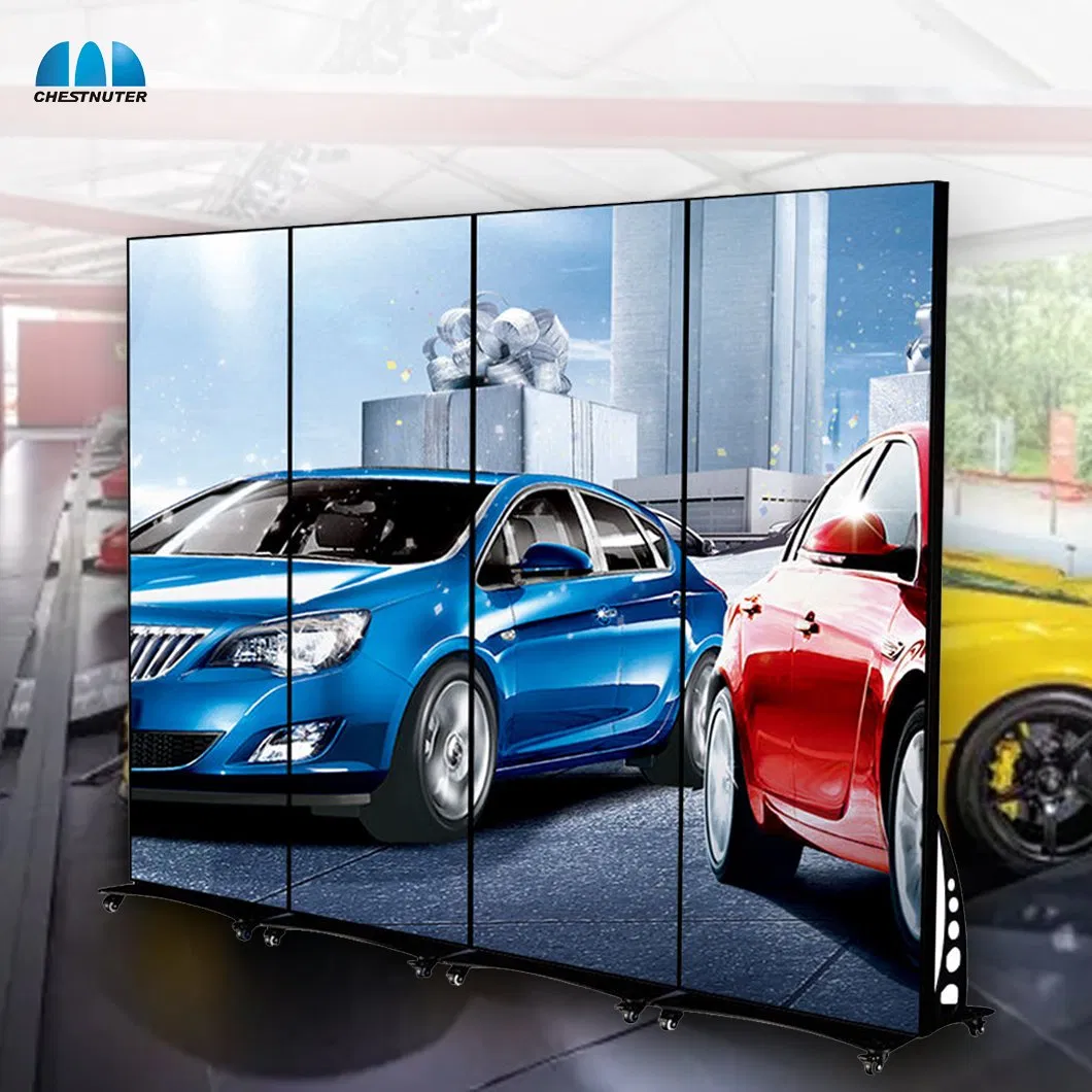 P2 Portable LED Digital Signage Indoor WiFi Control Store Vertical Stand Advertising LED Poster Display for Shop