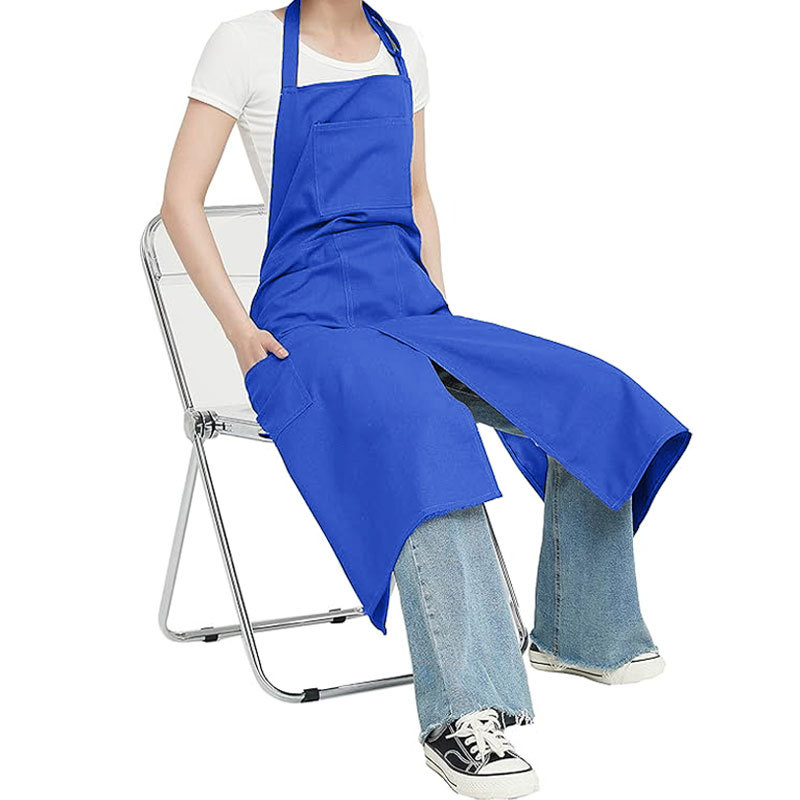 Pure Black Tool Apron, Multi-Pocket Waterproof, Outdoor, Home, Kitchen Work, Barber, Multi-Functional Apron