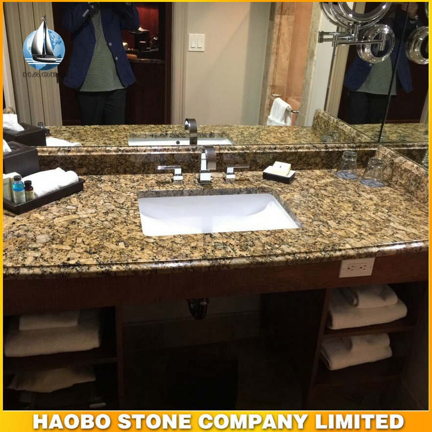 Giallo Fiorito Granite Countertop for Bathroom