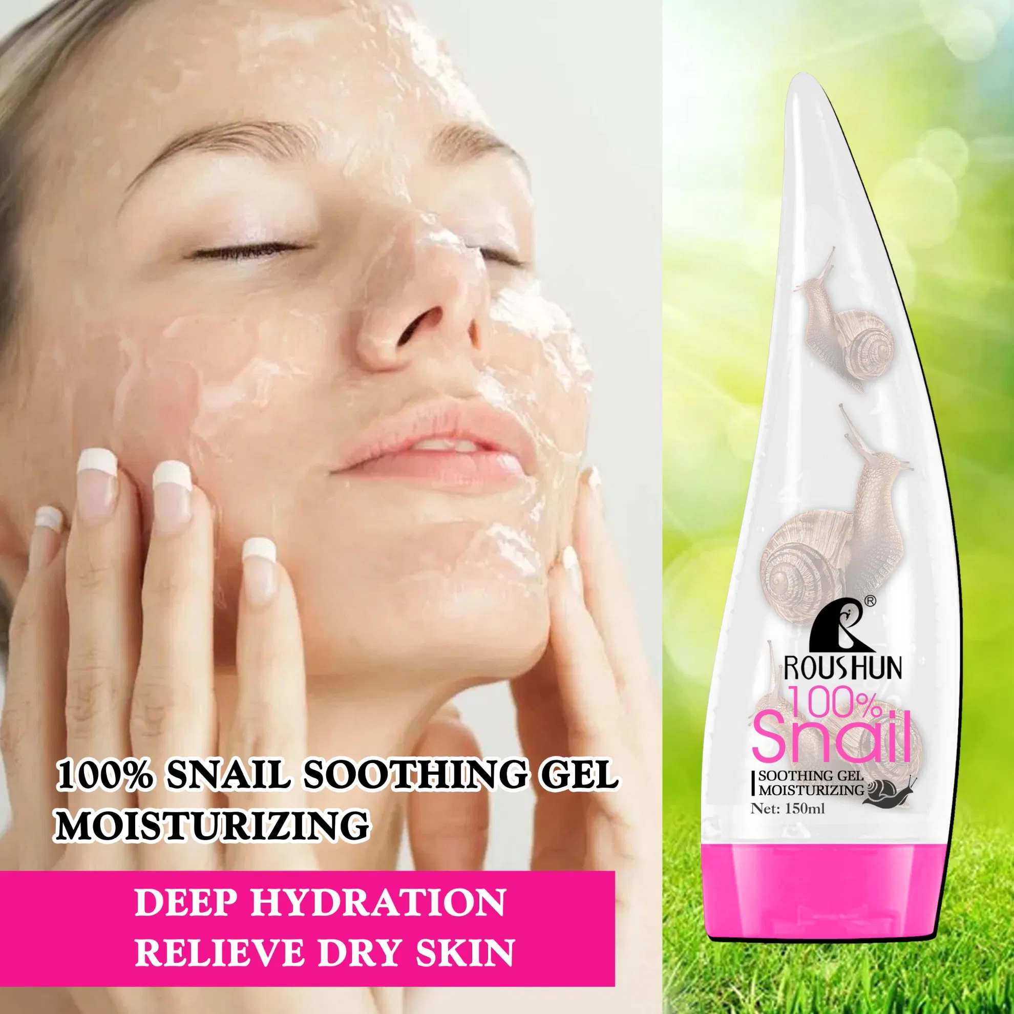 Roushun 100%Snail Soothing Gel Moisturizing