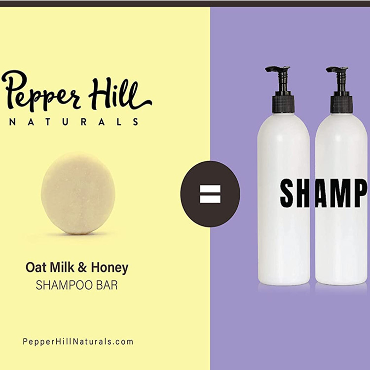 Nourishing Oat Milk Shampoo Bar with Honey for Radiant Hair