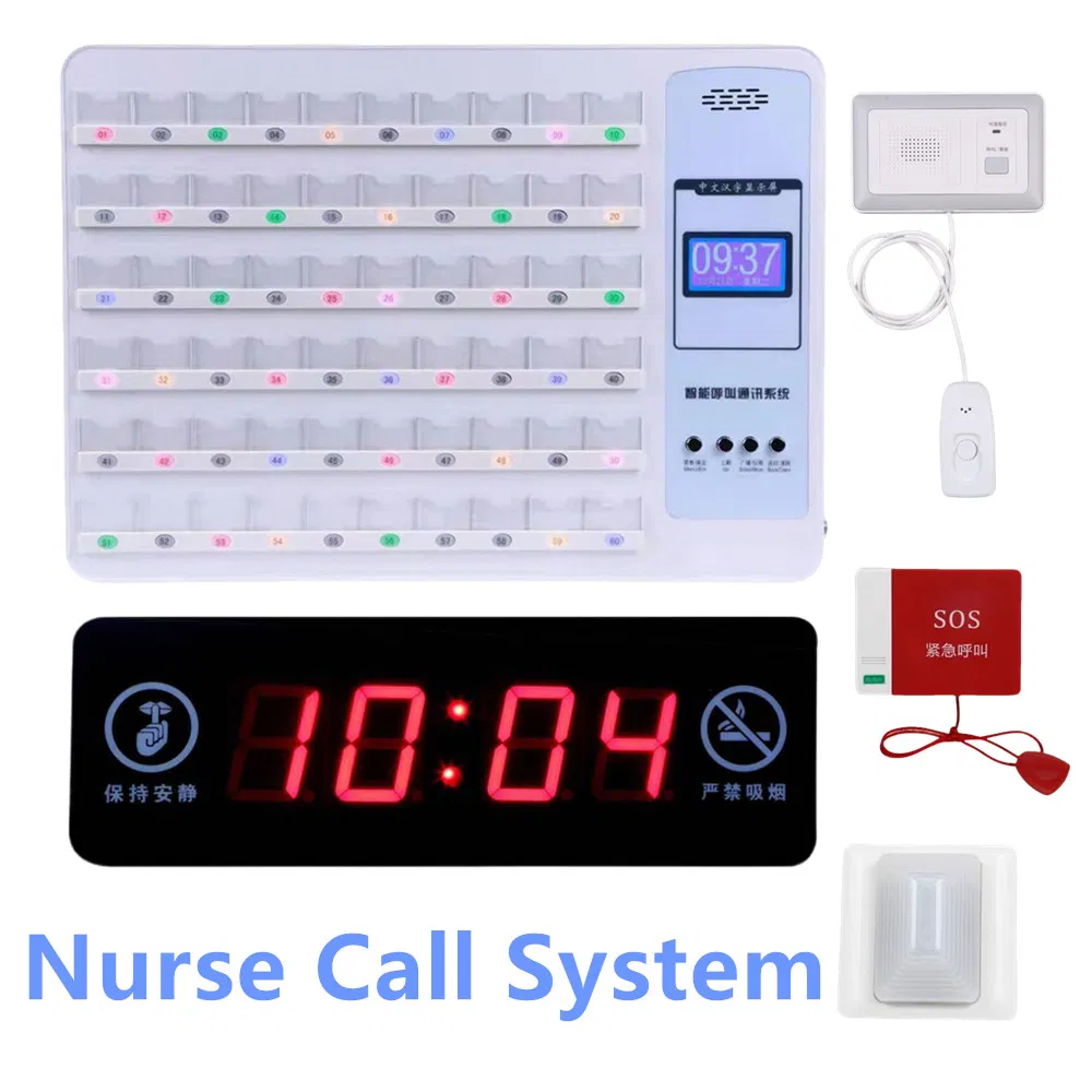 Wired 60-Channel Nurse Call System, Smart Hospital & Elderly Care Communication Host