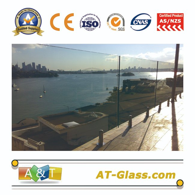 Safety Transparent Toughened Glass with Certificate, for Window, Shower Door Glass