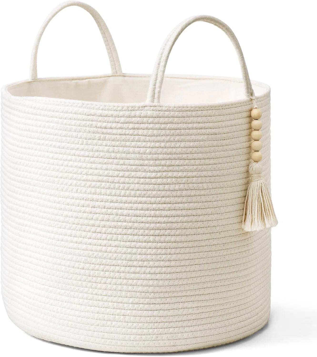 Woven Baby Organizing Blanket Toy Nursery Cotton Rope Storage Basket