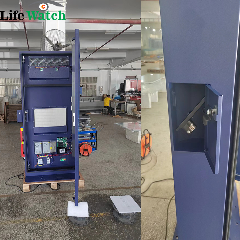 43-Inch Windows System WiFi 4G IP65 Waterproof IR Pacp Touch Outdoor LCD Kiosk Totem Digital Signage TV Player