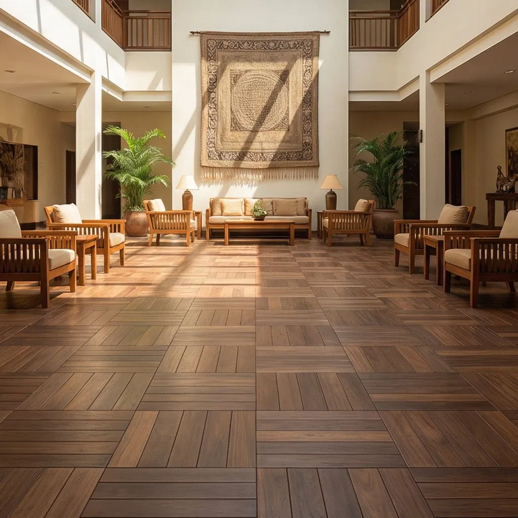 Interior Wall Cladding Light Weight Wooden Glazed Ceramic Tile Thermal Soundproof Insulation Tile