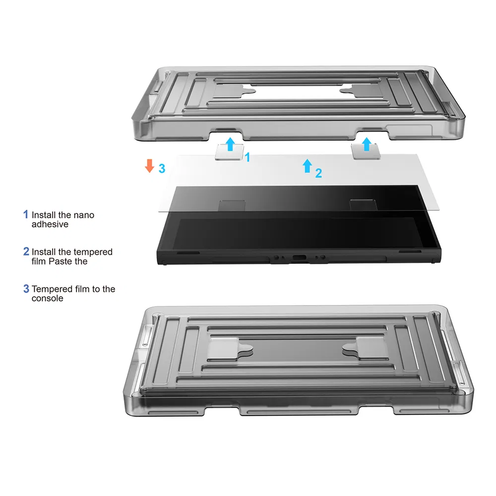 Dobe Tns-3166 2PCS for Nintendo Switch 2 Game Console Screen Protector Tempered Glass HD Anti-Fingerprint Film