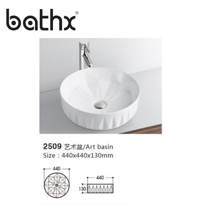 High Quality Sanitary Ware Bathroom Porcelain Lavabo Wash Hand Art Basin