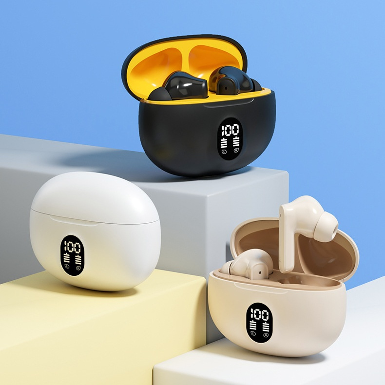 Беспроводные TWS наушники с дисплеем заряда
