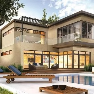 Steel House Smarthouse Light Steel Villa Low-Cost Prefab Light Gauge Steel Structure Frame Hotel Prefab House Project