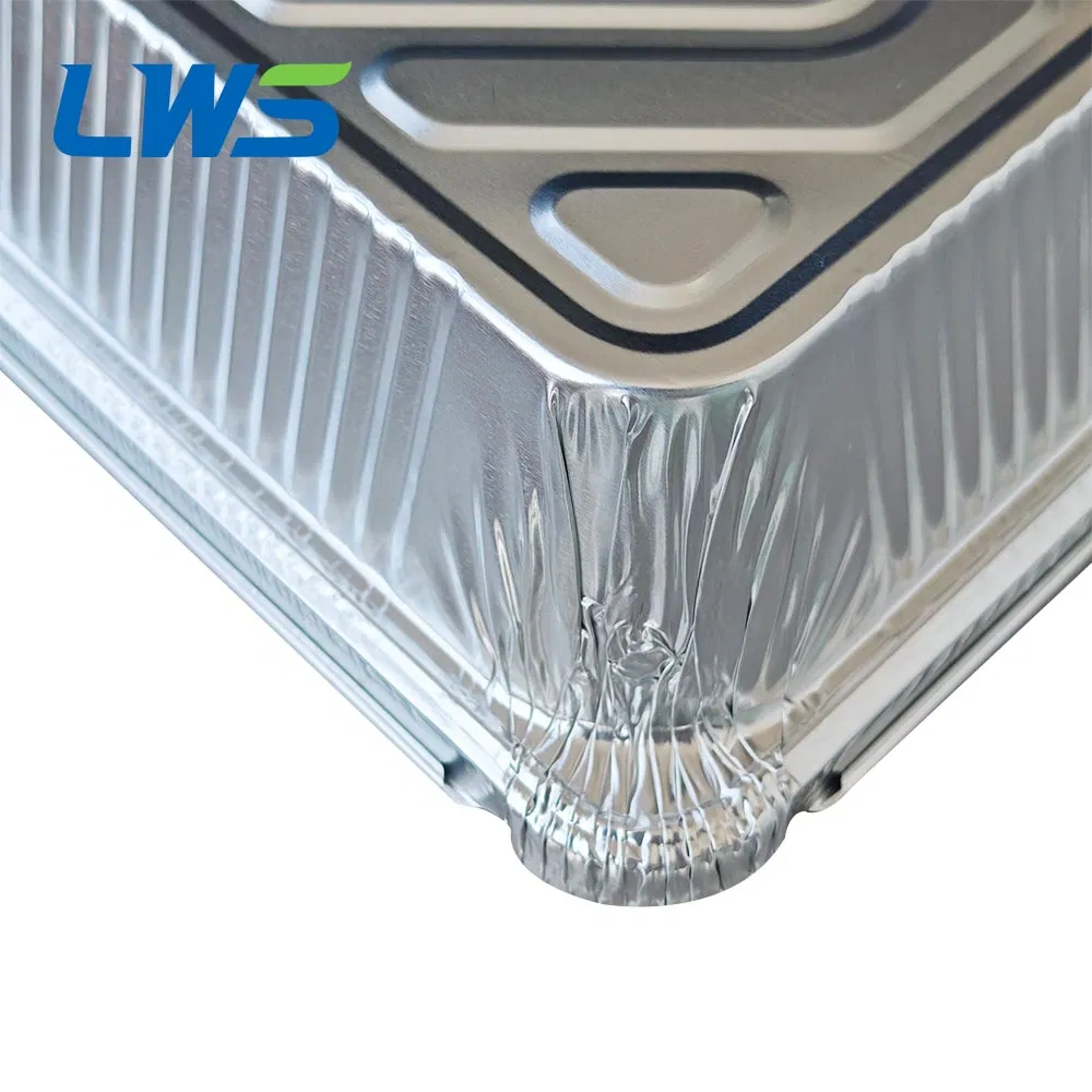 Fast Delivery Disposable Pie Baking Container Aluminum Foil Food Container with Lid