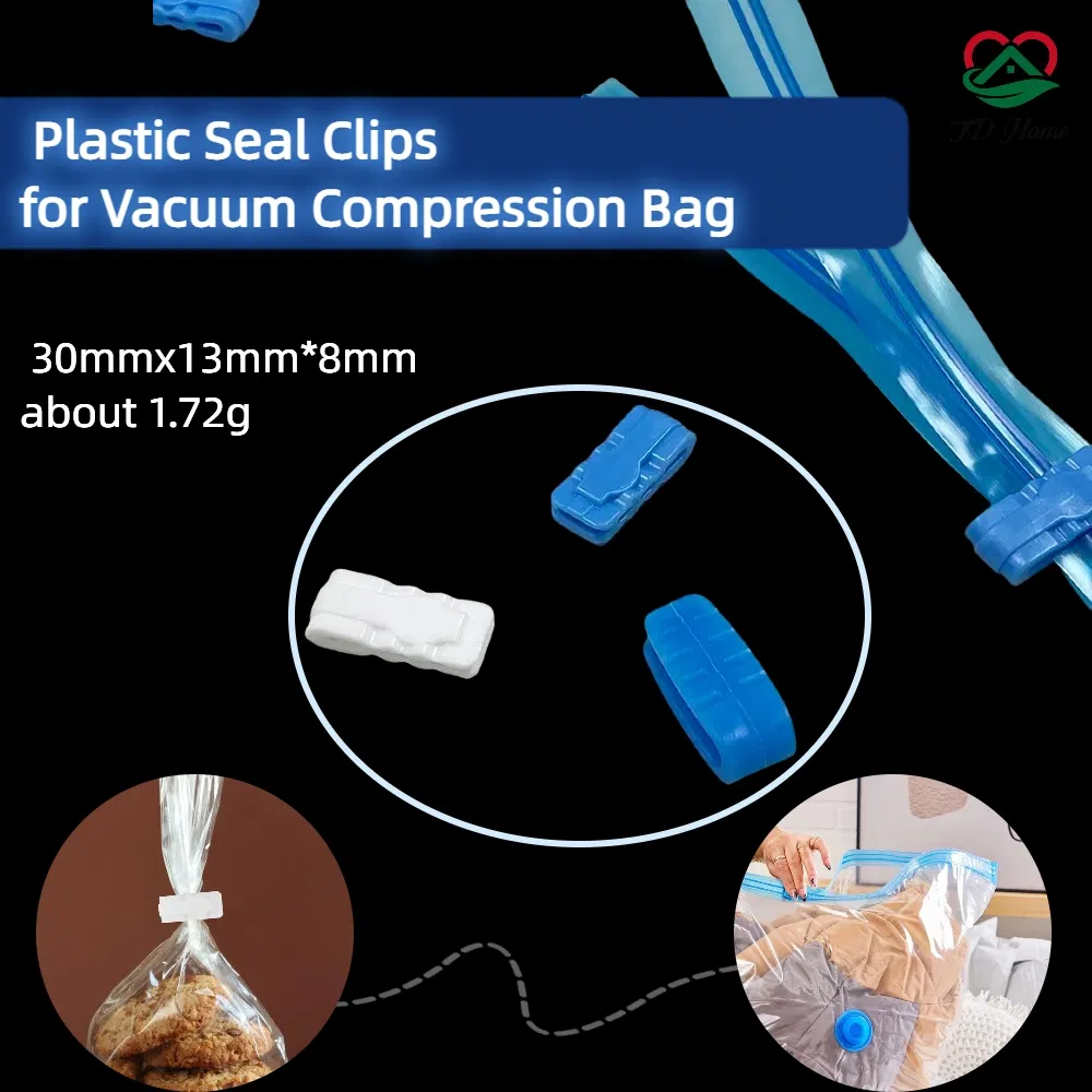 Plastic Keeping Bag Vacuum Storage Bag Sealing Zip Clips 30mm