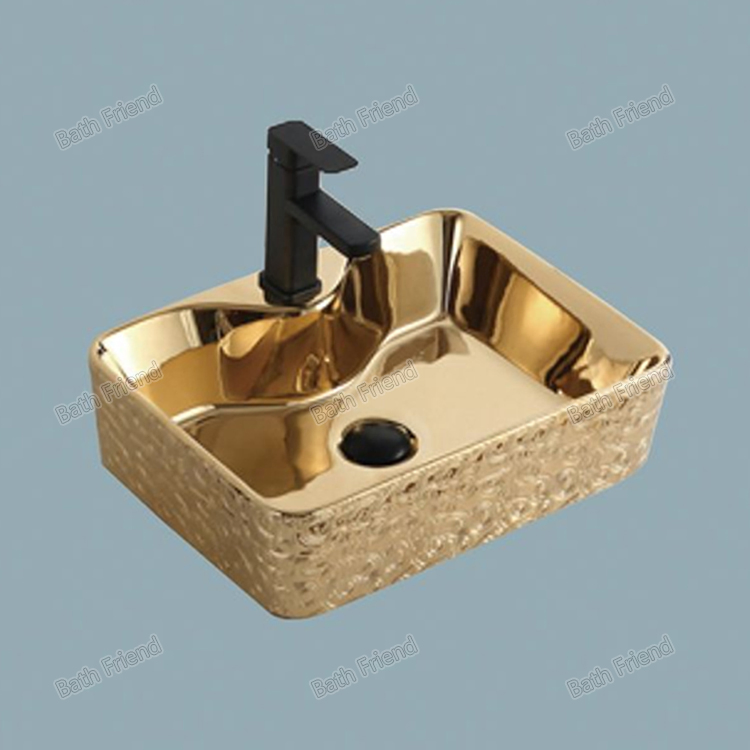 Прямоугольная керамическая раковина для ванной