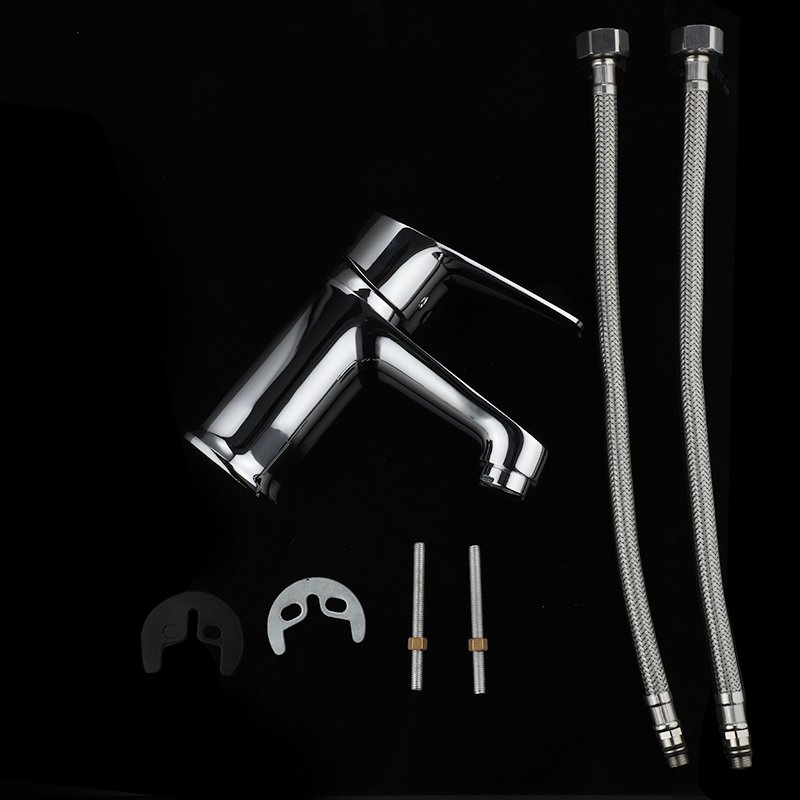 Смеситель для раковины однорычажный из латуни и цинка