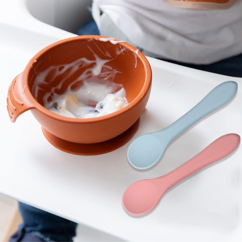 Food Grade Silicone Baby Spoon Set