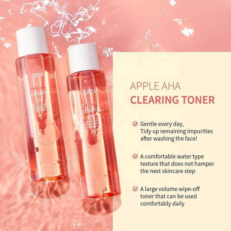 OEM Popular Best Organic Skin Hydrating Nourishing Smoothing Aha Beauty Face Toner