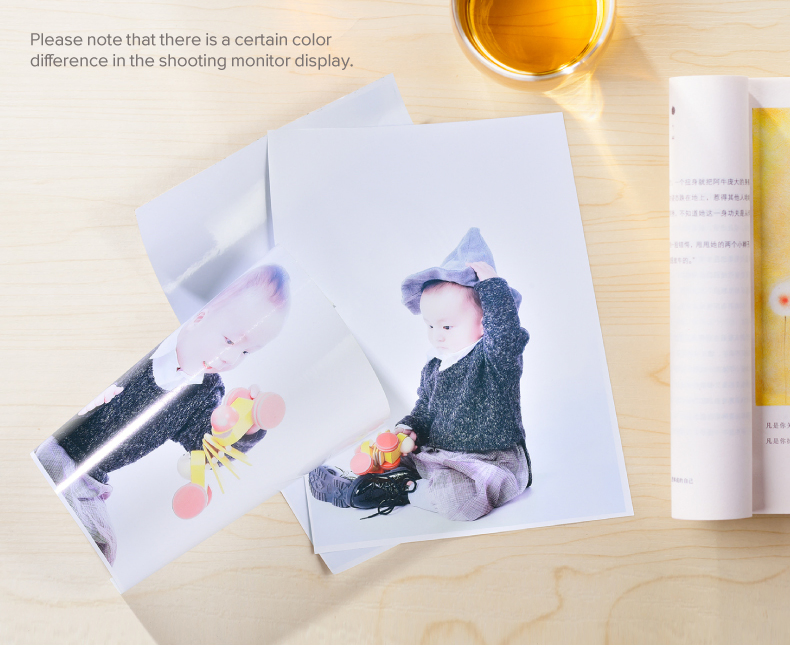 Carton Glassine Rightint A4, OEM Shanghai Glossy Sticker Photo Paper