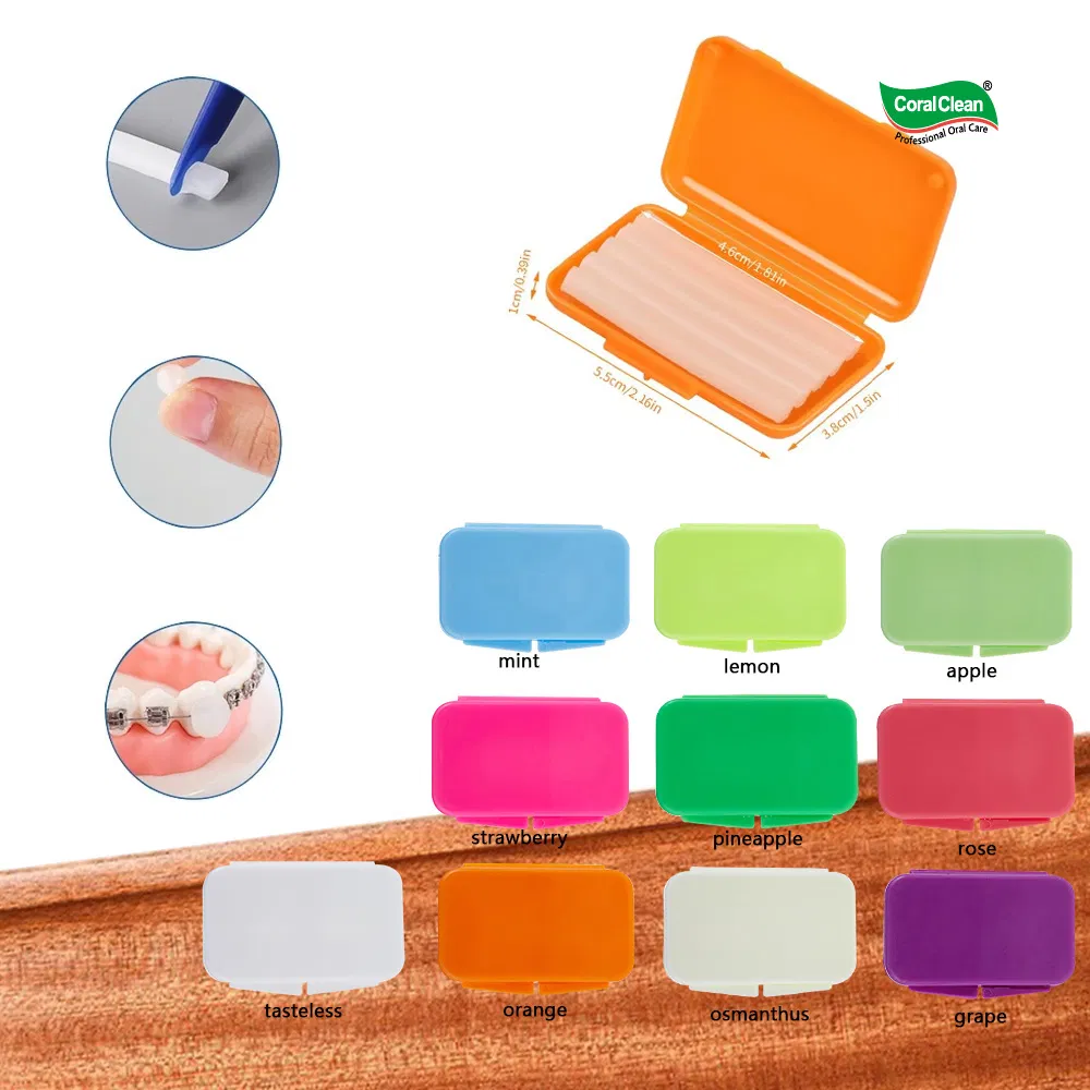 Manufacturer Dental Supplies Equipment Oral Scented Orthodontic Wax Ortho Braces Wax Pattern Dental Material Product Wax Tip