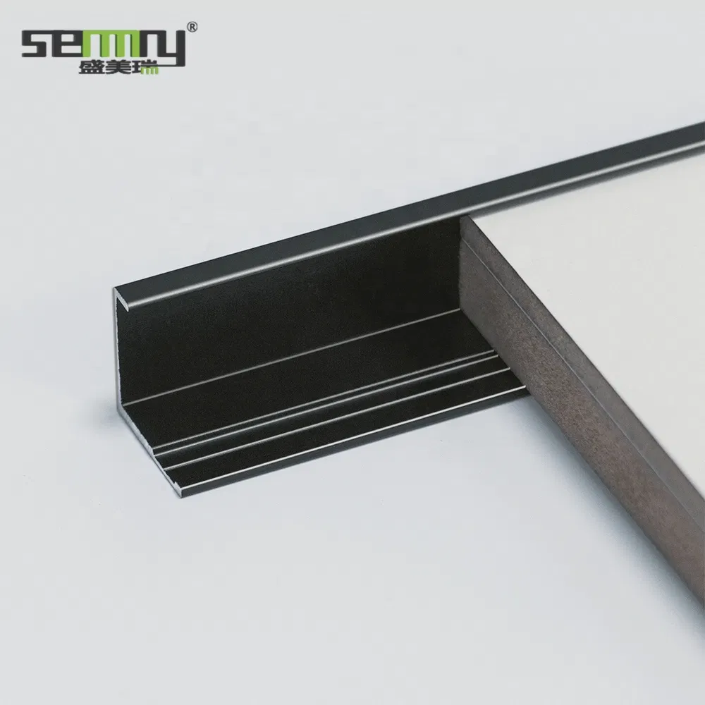 Cool Fashion Brushed Aluminum Extrusion Exterior Protector Strips Aluminum Tile Trim Accessories