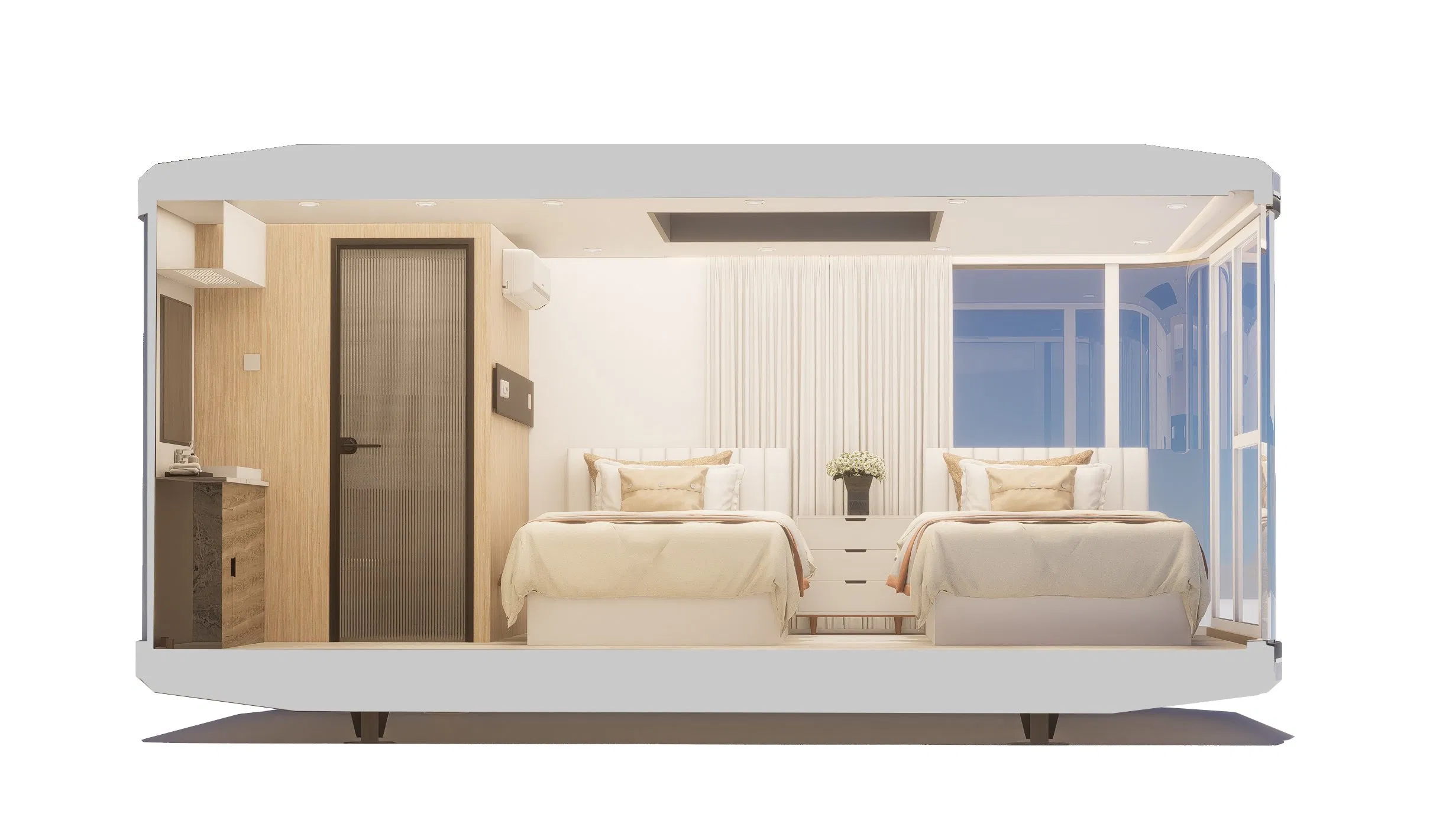 Modern Fashion Luxurious Design Camping Capsule Prefabricated Houses Capsule