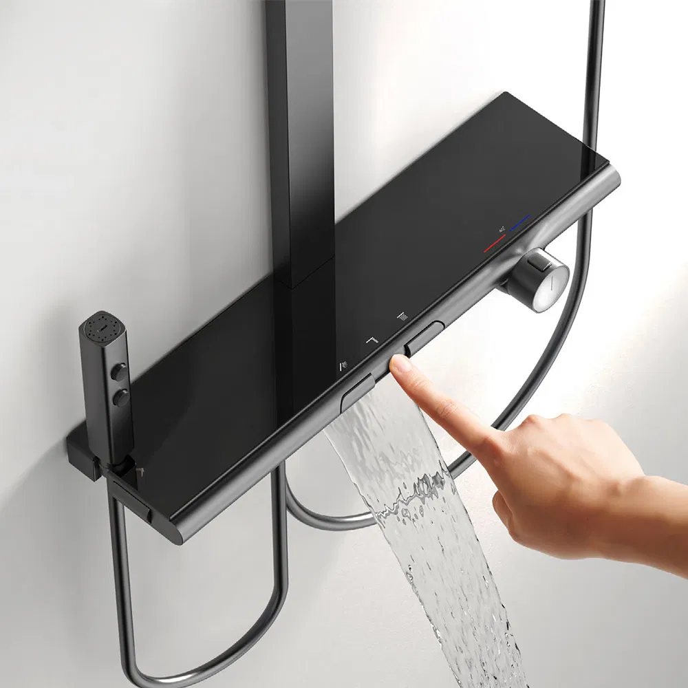 Душевая система LED с клавишами пианино и термостатом