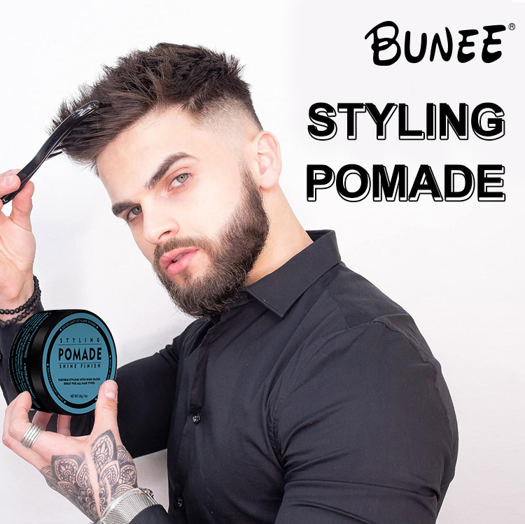 Natural Formula Private Label Mens Hair Gel Wax Extra Strong Hold Edge Control Hair Styling Pomade for Men