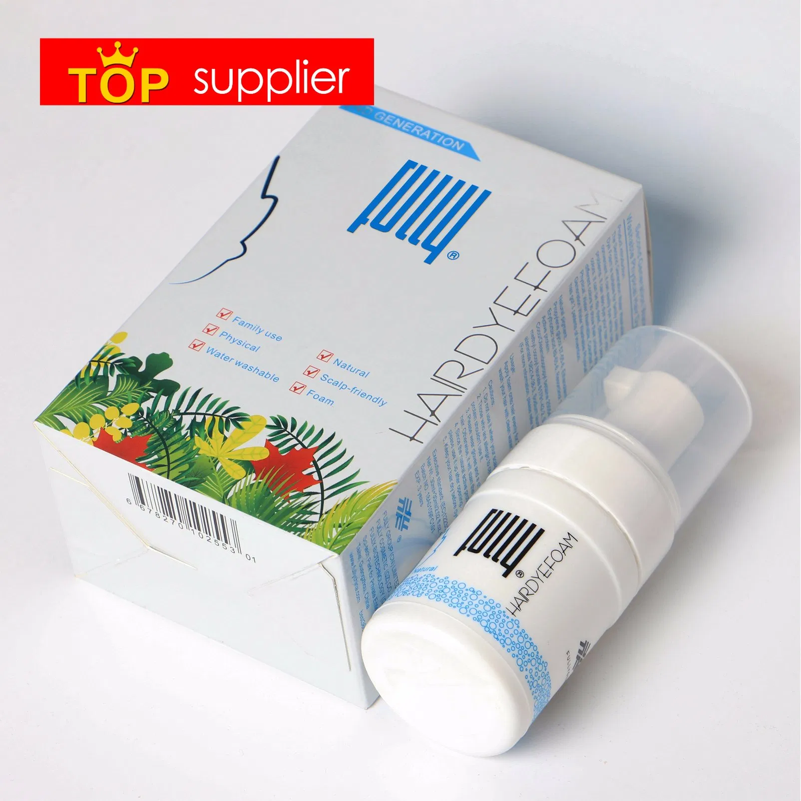 Fully Factory Top Quality Hair Color Cream for Family Use Natural Plant Hair Dye