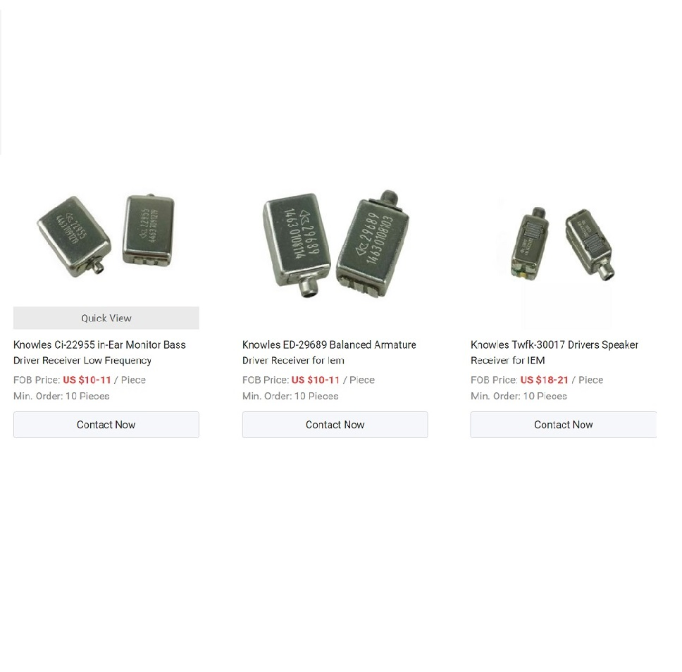 High Quality of Knowles Wbfk-30095 Receiver for Iem