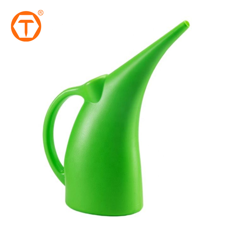 Long Mouthed Green Pink Lightweight Small 1L 2L 3L Plastic Bonsai Garden Watering Can for Indoor and Outdoor Plants