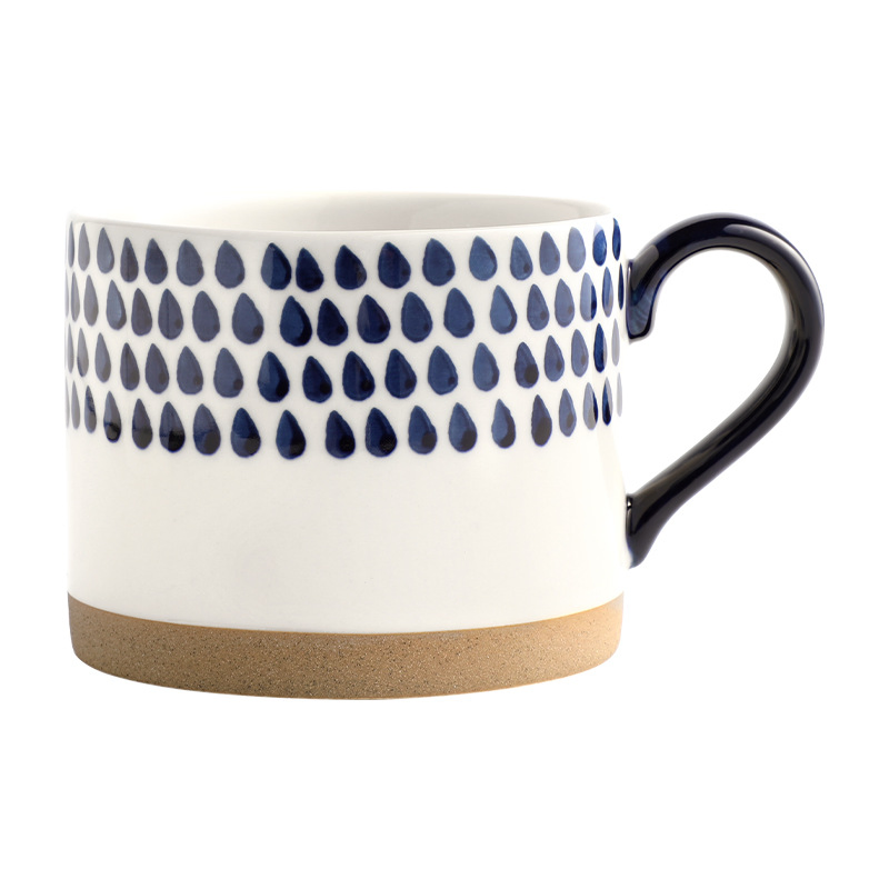 Nordic Style Blue Ceramic Cup