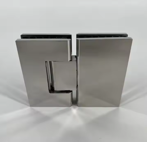 Heavy-Duty Glass Hinges in Stainless Steel for Stylish Offices