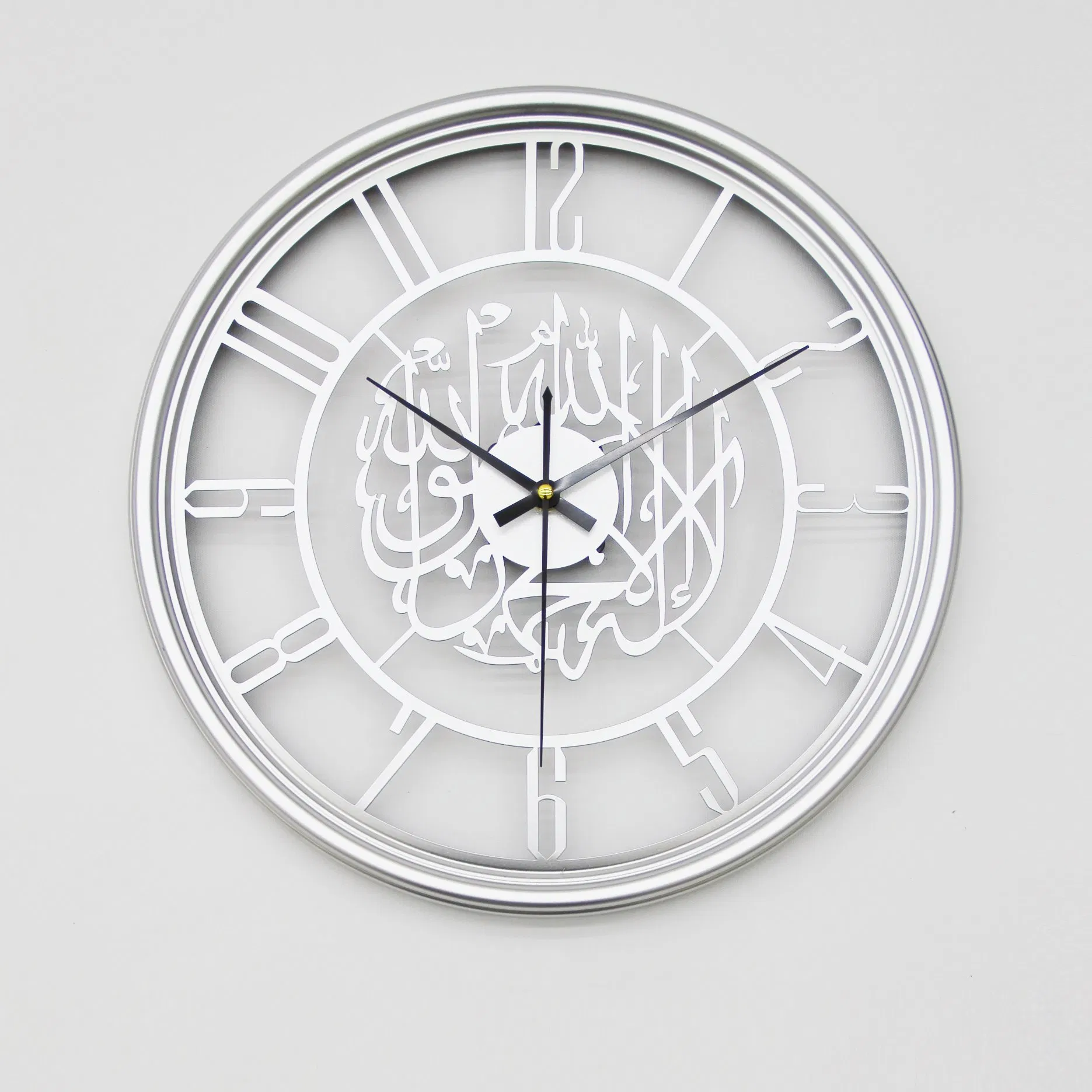 Dia 40/50/60cm Large Round Decorative Metal Wall Clock Silent Metal Wall Clock Home Decoration Promotion Gift Clock for Kitchen/Living /Bed Room--Hrt-10