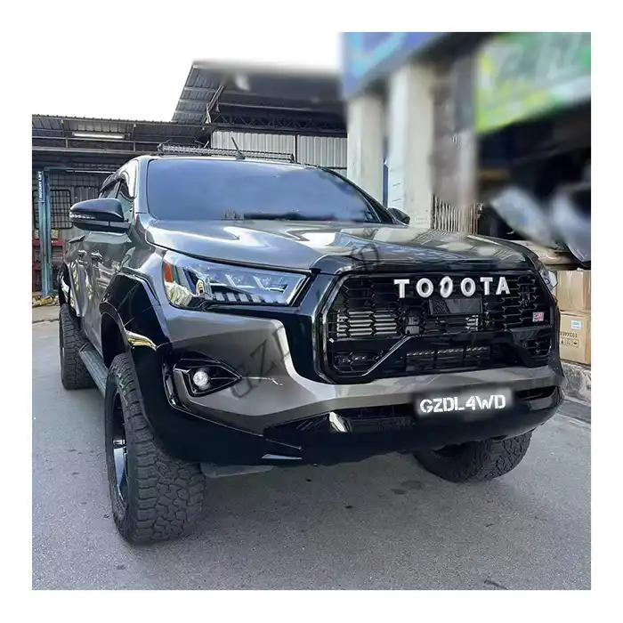 2023 GR Sport Front Bumper Kit for Hilux Revo Rocco 2015-2021 Facelift Upgrade