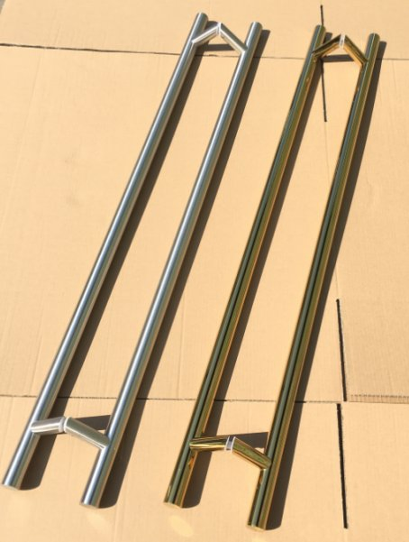 Modern Good Quality Stainless Steel Square Tube Door Handles for Wooden Door