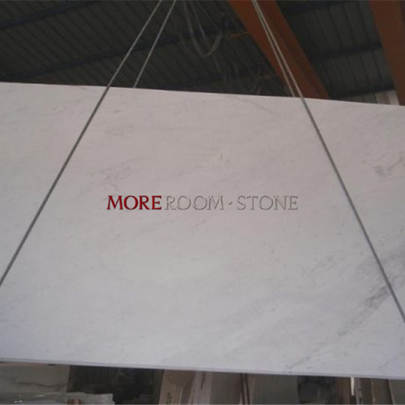 Interior Flooring and Wall Design Thin Grey Vein Volakas White Marble for Sale