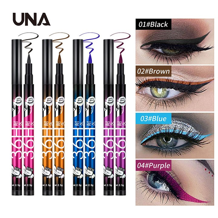 Stock Waterproof Eye Makeup Liquid Eyeliner Pencil Soft Sponge Quick Dry Colored Eyeliner Long Lasting Liquid Eyeliner