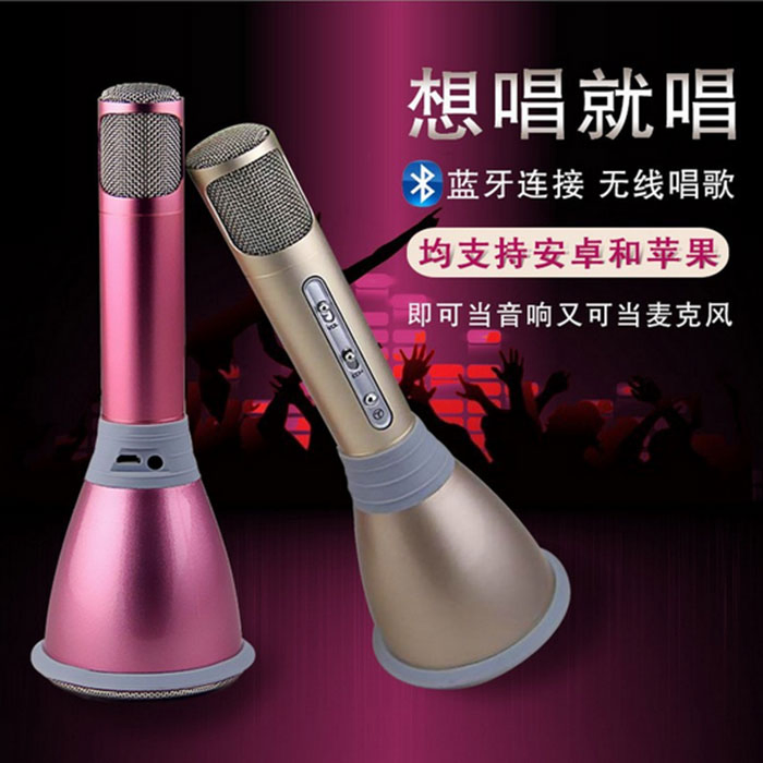 Hot Selling Wireless Bluetooth Microphone and Speaker for Ios/Android