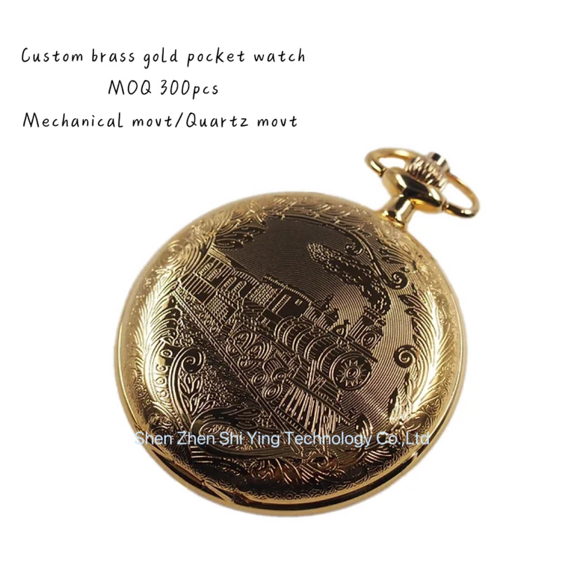 OEM Japan Movement Men's Antique Gold Pocket Watches