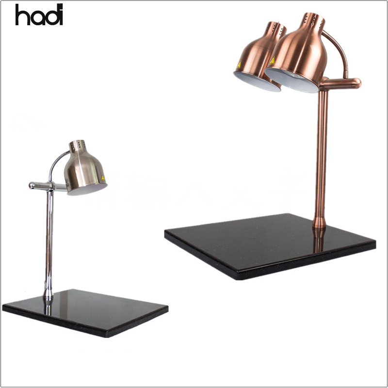Luxury Modern Table Lamp Stainless Steel Infrared Heating Electric with Woofor Food Warming for Hotels Catering