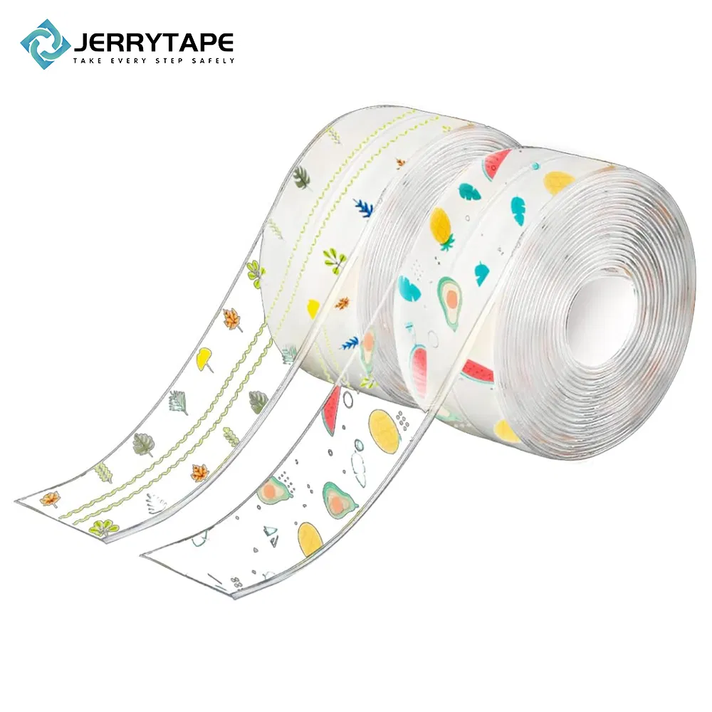 Jerrytape Transparent Printing Caulk Tape, Waterproof Self-Adhesive Sealing Strip, China Supplier