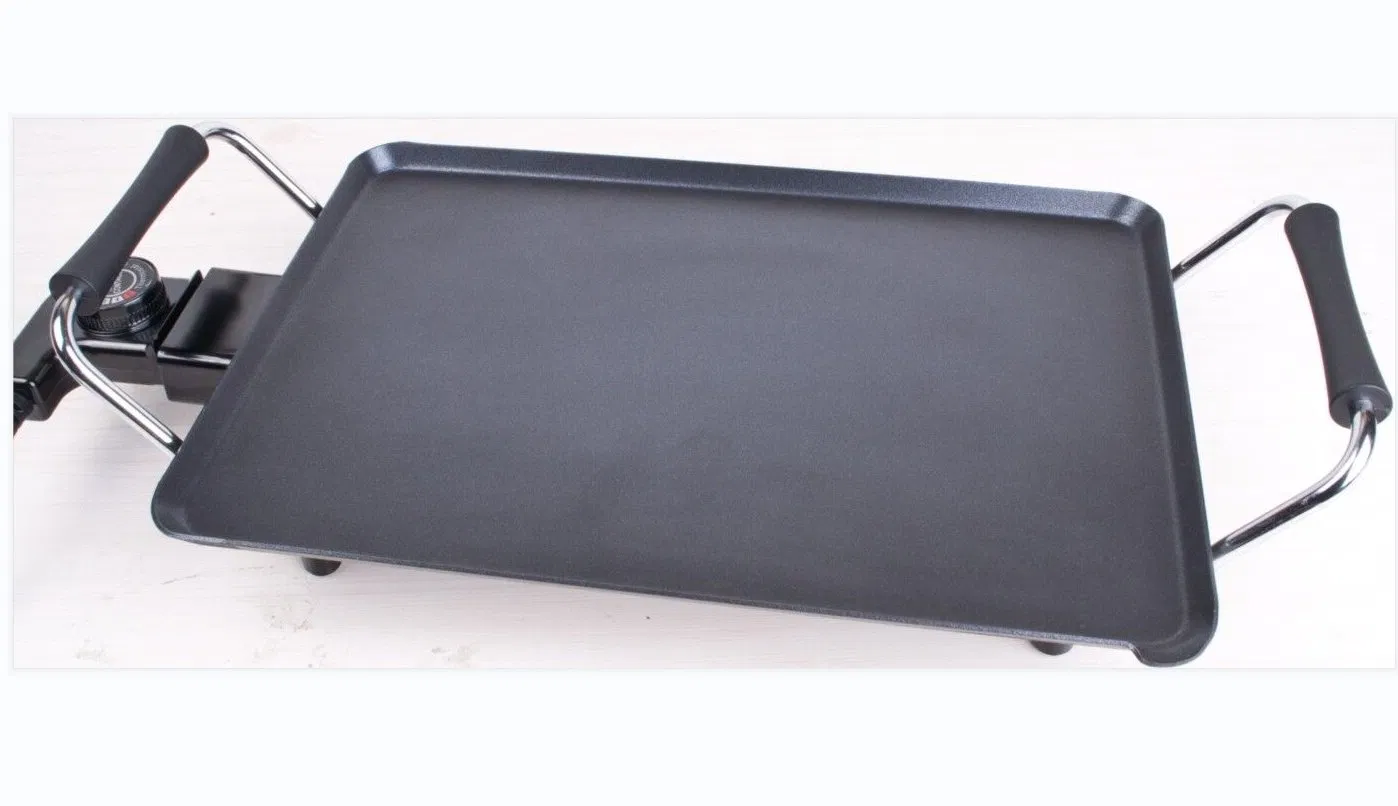 2000W Electric Teppanyaki Grill Flat Griddle Pan BBQ Grill