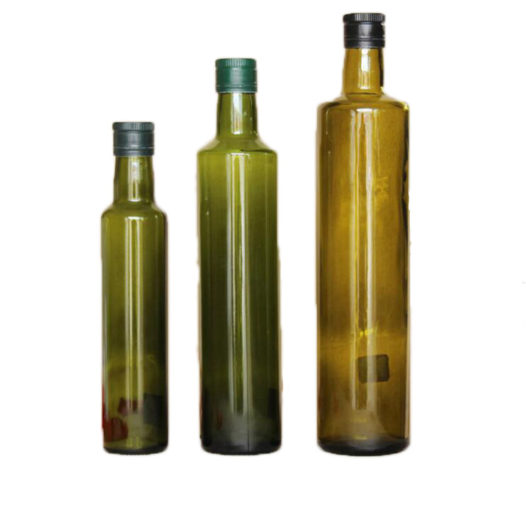 Best Price Round Glass Olive Oil Bottle with Screw Sealing Type in 25cl